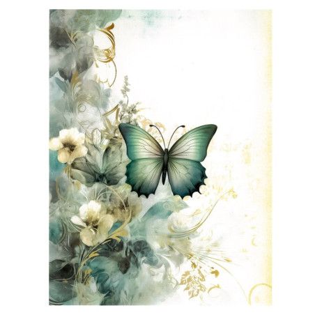 Dreamscape: Mariposa. Papel de arroz 23x31cm. T-163. Calambour. Los mejores productos en L'aura Bella, tu tienda online