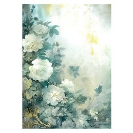 Dreamscape: Flores. Papel de arroz 32x45cm. TC212. Calambour. Los mejores productos en L'aura Bella, tu tienda online