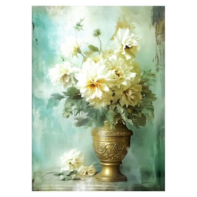 Dreamscape: Jarrón con flores. Papel de arroz 32x45cm. TC213. Calambour. Los mejores productos en L'aura Bella, tu tienda online