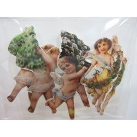 6 ángeles adhesivos. 3 modelos