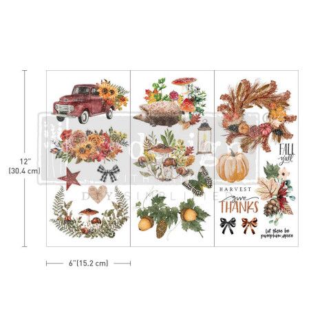 REDESIGN SMALL DECOR TRANSFERS® Autumn Essentials. 654948. Los mejores productos en L'aura Bella tu tienda online