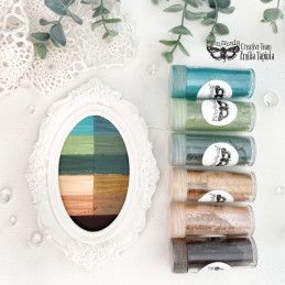 Art Ingredients – Mica Powder Set – Golden Hour. Finnabair. 969172. los mejores productos en L'aura Bella, tu tienda online.