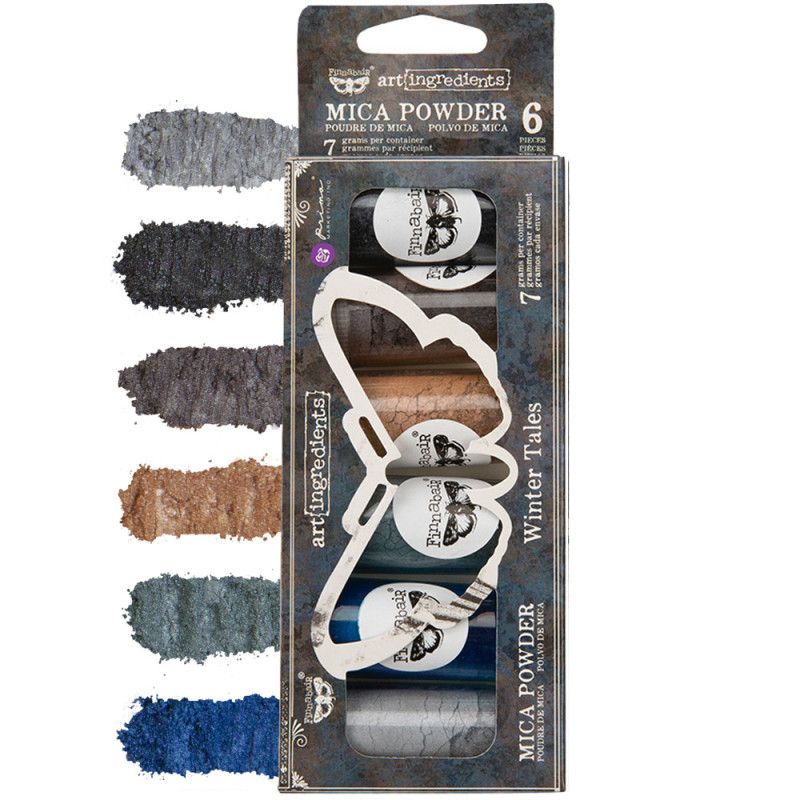 Art Ingredients – Mica Powder Set – Winter Tales. Finnabair. 969141. los mejores productos en L'aura Bella, tu tienda online.