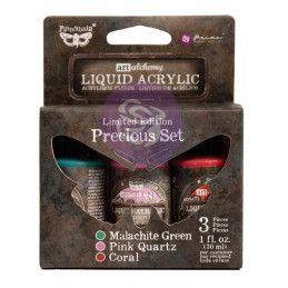 Liquid Acrylic Set: Precious. 3 colores. Finnabair. 969936. Los mejores productos en L'aura Bella, tu tienda online.