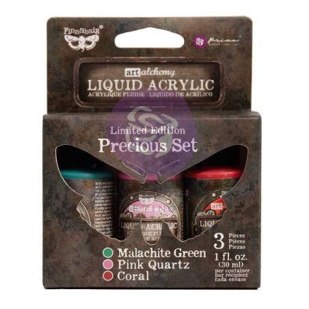 Liquid Acrylic Set: Precious. 3 colores. Finnabair. 969936. Los mejores productos en L'aura Bella, tu tienda online.