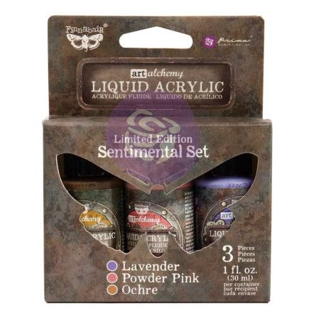 Liquid Acrylic Set: Sentimental. 3 colores. Finnabair. 969950. Los mejores productos en L'aura Bella, tu tienda online.