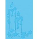 Placa de emboss: Velas Navideñas. A2