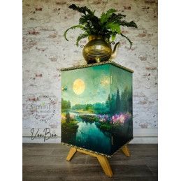 Moon River. Papel Decoupage Mint by Michelle. A1. Los mejores productos en L'aura Bella, tu tienda online
