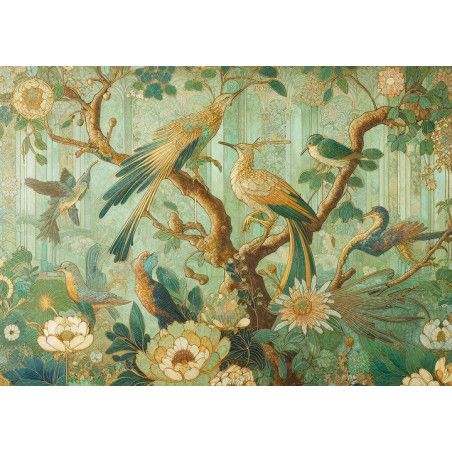 Green Tapestry. Papel Decoupage Mint by Michelle. A3. Los mejores productos en L'aura Bella, tu tienda online