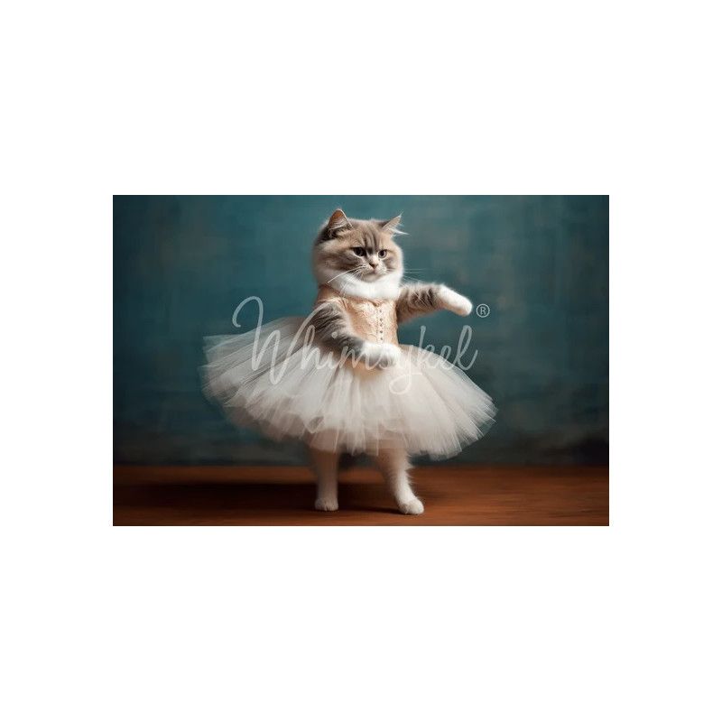 Whiskerina. Papel Tissue para Decoupage. Whimsykel Designs. Los mejores productos en L'aura Bella, tu tienda online.