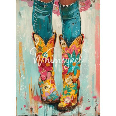 Sassy Feet. Papel Tissue para Decoupage. Whimsykel Designs. Los mejores productos en L'aura Bella, tu tienda online.