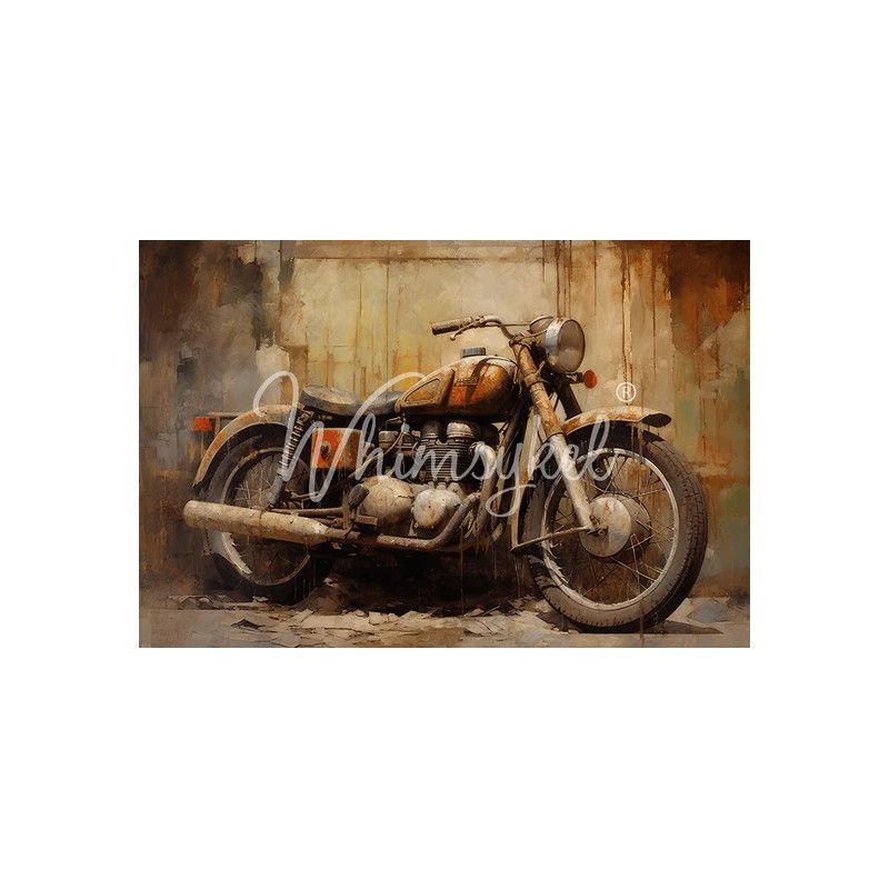 Vintage Ride. Papel Tissue para Decoupage. Whimsykel Designs. Los mejores productos en L'aura Bella, tu tienda online.