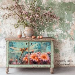 Dragonfly Dance. Papel Tissue para Decoupage. Whimsykel Designs. Los mejores productos en L'aura Bella, tu tienda online.