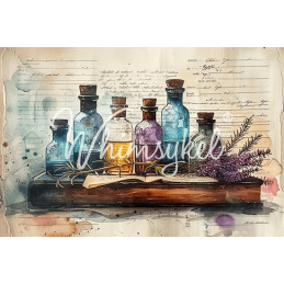 Apothecary. Papel Tissue para Decoupage. Whimsykel Designs. Los mejores productos en L'aura Bella, tu tienda online.