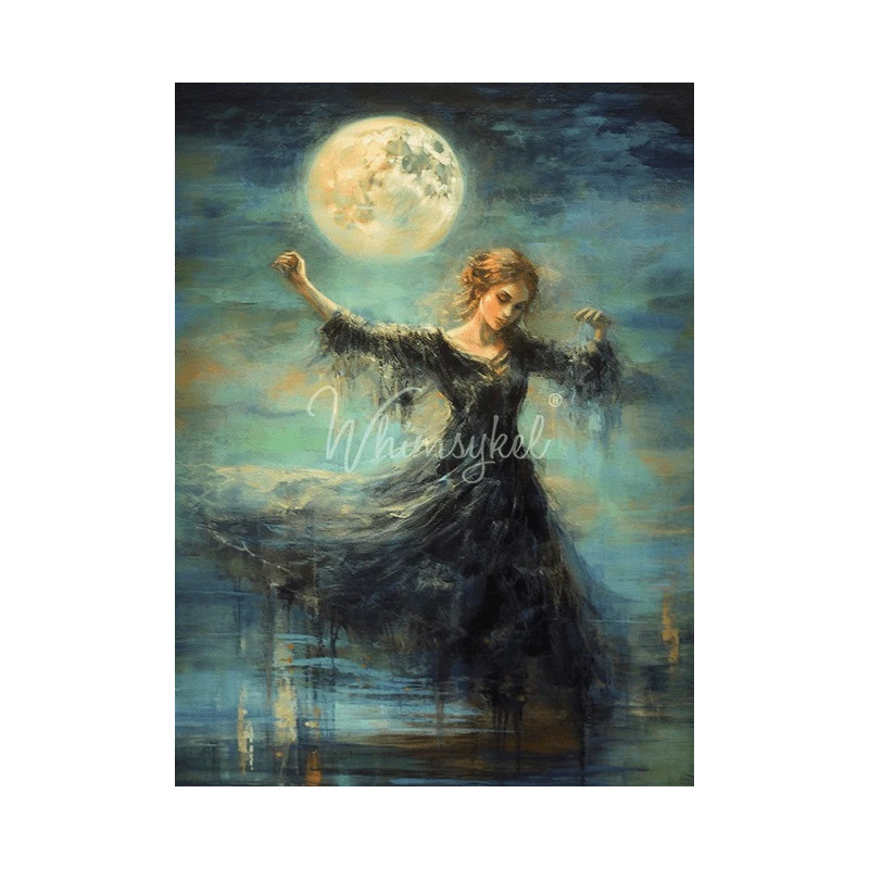 Moonbeam Rhapsody. Papel Tissue para Decoupage. Whimsykel Designs. Los mejores productos en L'aura Bella, tu tienda online.