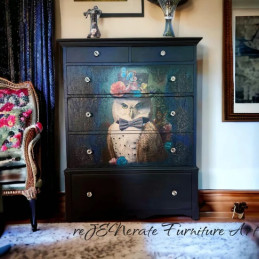 Reginald, búho. Papel Tissue para Decoupage. Whimsykel Designs. Los mejores productos en L'aura Bella, tu tienda online.