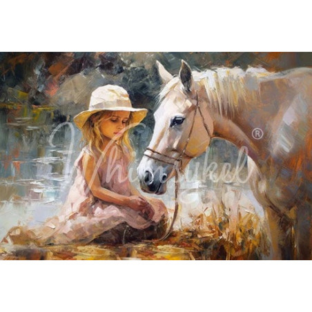 Riverbank Rendezvous. Papel Tissue para Decoupage. Whimsykel Designs. Los mejores productos en L'aura Bella, tu tienda online.