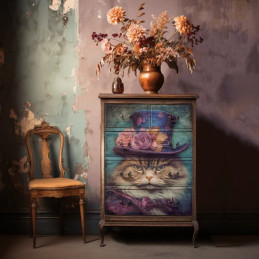 Sour Puss, gato. Papel Tissue para Decoupage. Whimsykel Designs. Los mejores productos en L'aura Bella, tu tienda online.