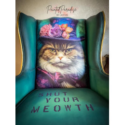 Sour Puss, gato. Papel Tissue para Decoupage. Whimsykel Designs. Los mejores productos en L'aura Bella, tu tienda online.