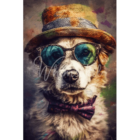 D. O. GEE, perro. Papel Tissue para Decoupage. Whimsykel Designs. Los mejores productos en L'aura Bella, tu tienda online.