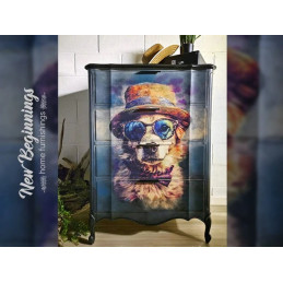 D. O. GEE, perro. Papel Tissue para Decoupage. Whimsykel Designs. Los mejores productos en L'aura Bella, tu tienda online.