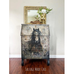 Heart Horse. Papel Tissue para Decoupage. Whimsykel Designs. Los mejores productos en L'aura Bella, tu tienda online.