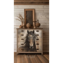 Heart Horse. Papel Tissue para Decoupage. Whimsykel Designs. Los mejores productos en L'aura Bella, tu tienda online.