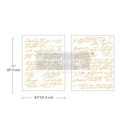 Shimmering Script. MIDDY FOIL TRANSFERS® KACHA REDESIGN. 670160. Los mejores productos en L'aura Bella tu tienda online