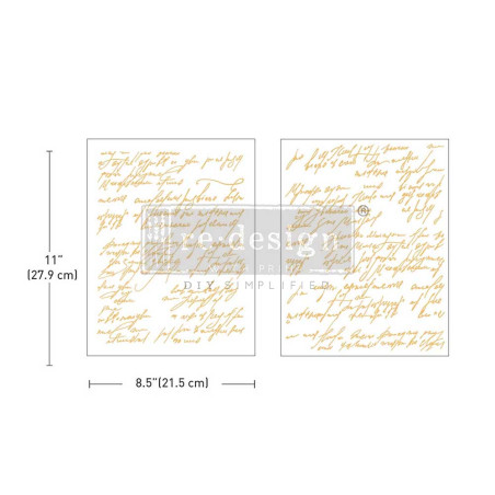 Shimmering Script. MIDDY FOIL TRANSFERS® KACHA REDESIGN. 670160. Los mejores productos en L'aura Bella tu tienda online