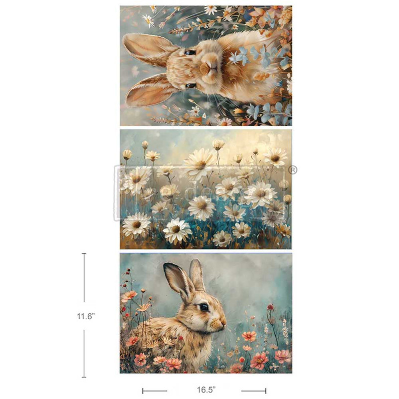 Bunny Tales. A3 Decoupage Fiber Paper Redesign 675950. Los mejores productos en L'aura Bella tu tienda online