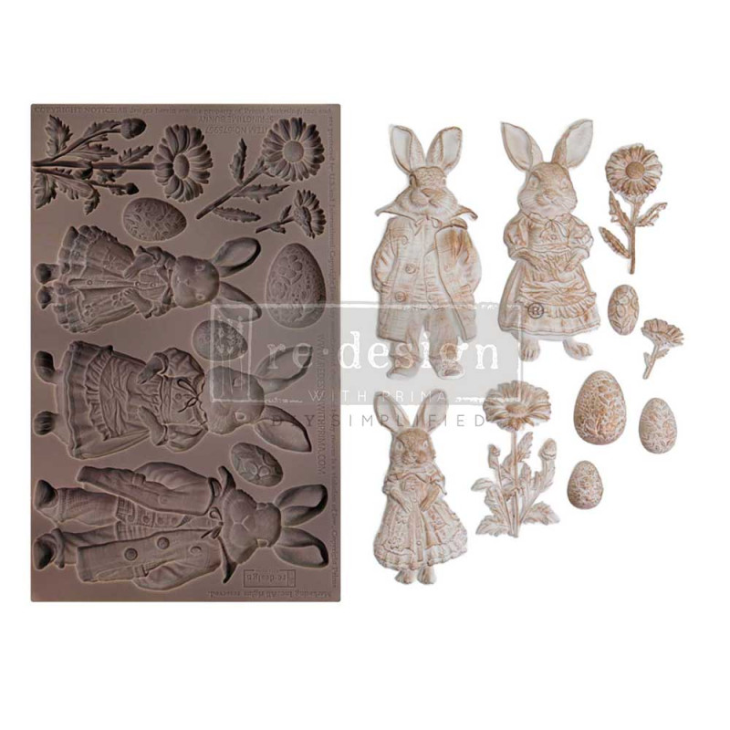 Molde Springtime Bunny. 675967.  REDESIGN DECOR MOULDS®. Los mejores productos en L'aura Bella tu tienda online