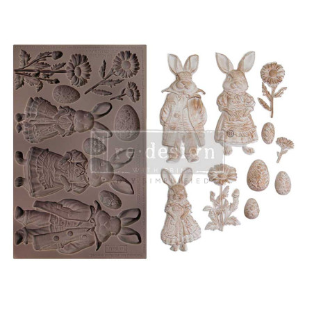 Molde Springtime Bunny. 675967.  REDESIGN DECOR MOULDS®. Los mejores productos en L'aura Bella tu tienda online