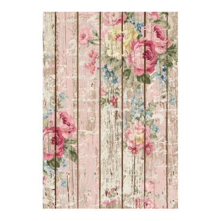 Papel de arroz Bouquets de rosas sobre madera. Cadence PA386. Los mejores productos en L'aura Bella tu tienda online