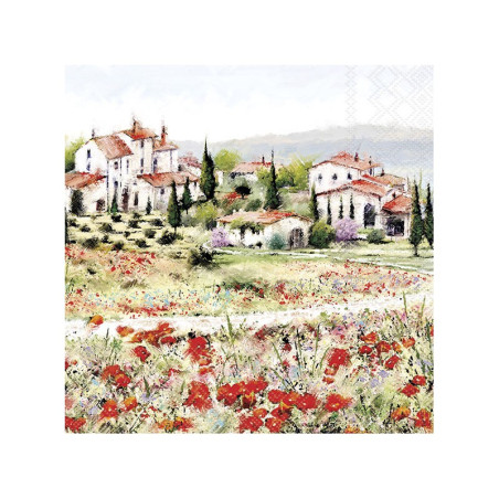 Servilleta para decoupage: Tuscany, paisaje de la Toscana. 33x33 cm. Los mejores productos en L'aura Bella tu tienda online