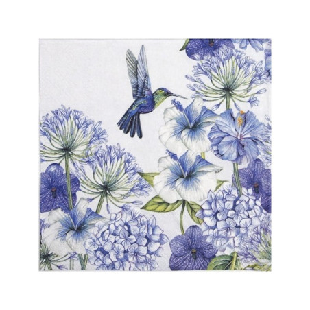 Servilleta para decoupage: Hummingbird, colibrí. 33x33 cm. Los mejores productos en L'aura Bella tu tienda online
