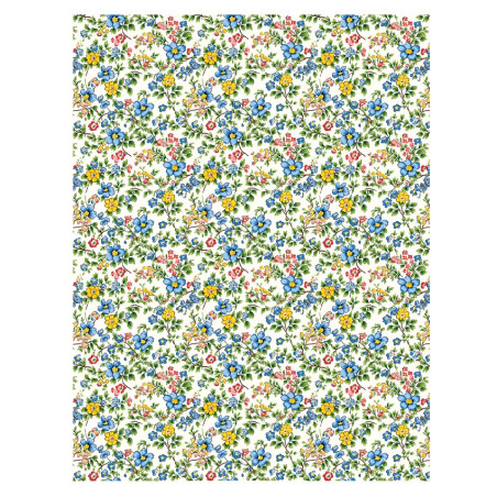 Flores liberty fondo crema. Papel de arroz 32x45cm. TC361. Calambour. Los mejores productos en L'aura Bella, tu tienda online