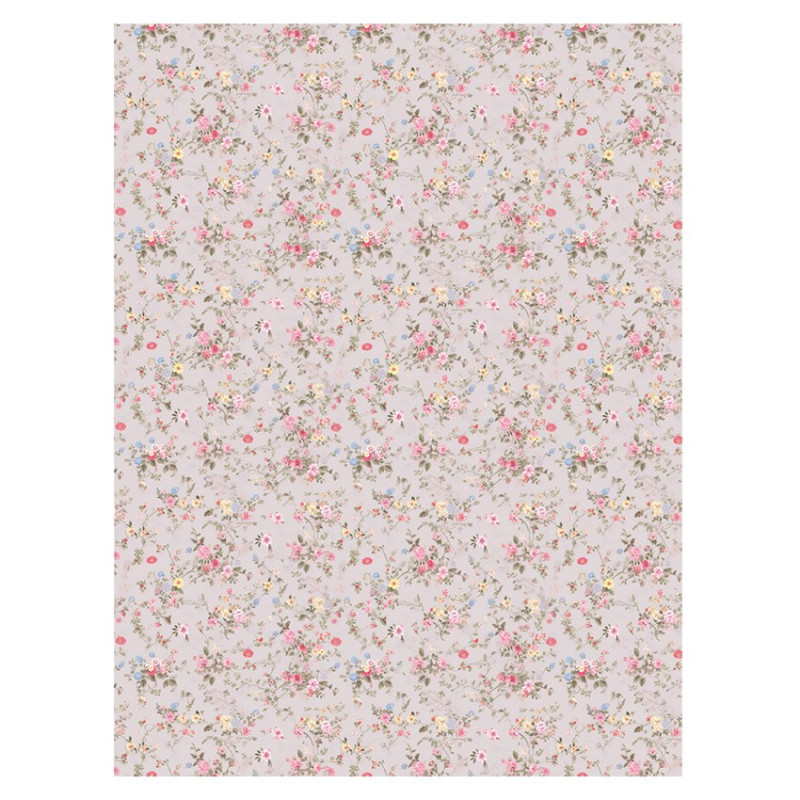 Flores liberty fondo beige. Papel de arroz 32x45cm. TC366. Calambour. Los mejores productos en L'aura Bella, tu tienda online