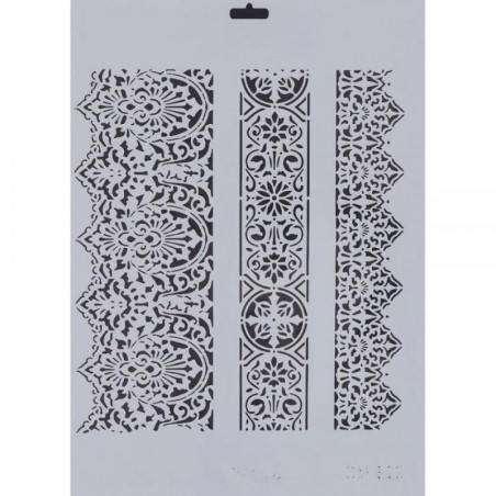 Plantilla stencil: 3 cenefas. DN 901. 25x35 cm. Rich. Los mejores productos en L'aura Bella tu tienda online