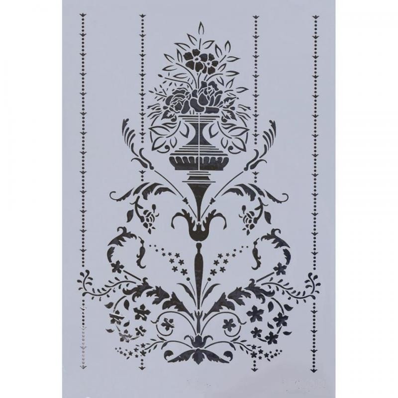 Plantilla stencil: diseño vintage. 17498. 33x48 cm. Rich. Los mejores productos en L'aura Bella tu tienda online