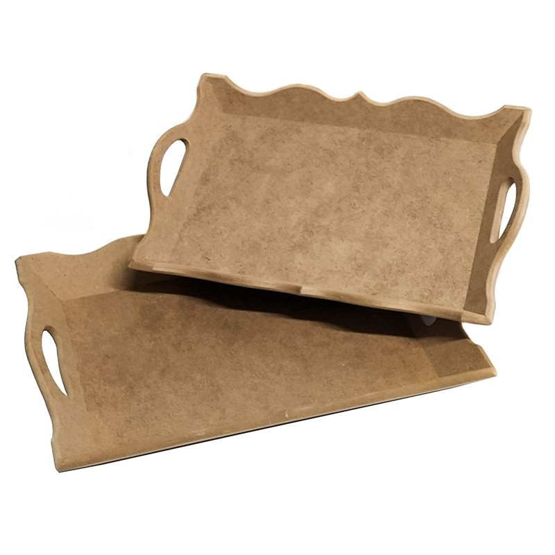 Bandeja grande con ondas. DM. 41x31x2,5cm. Los mejores productos en L'aura Bella tu tienda online