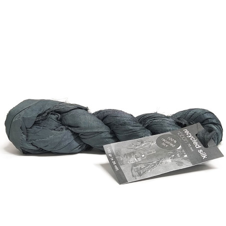 Cinta de seda reciclada. Antracita. Vivant, montejo.. Los mejores productos en L'aura Bella, tu tienda online