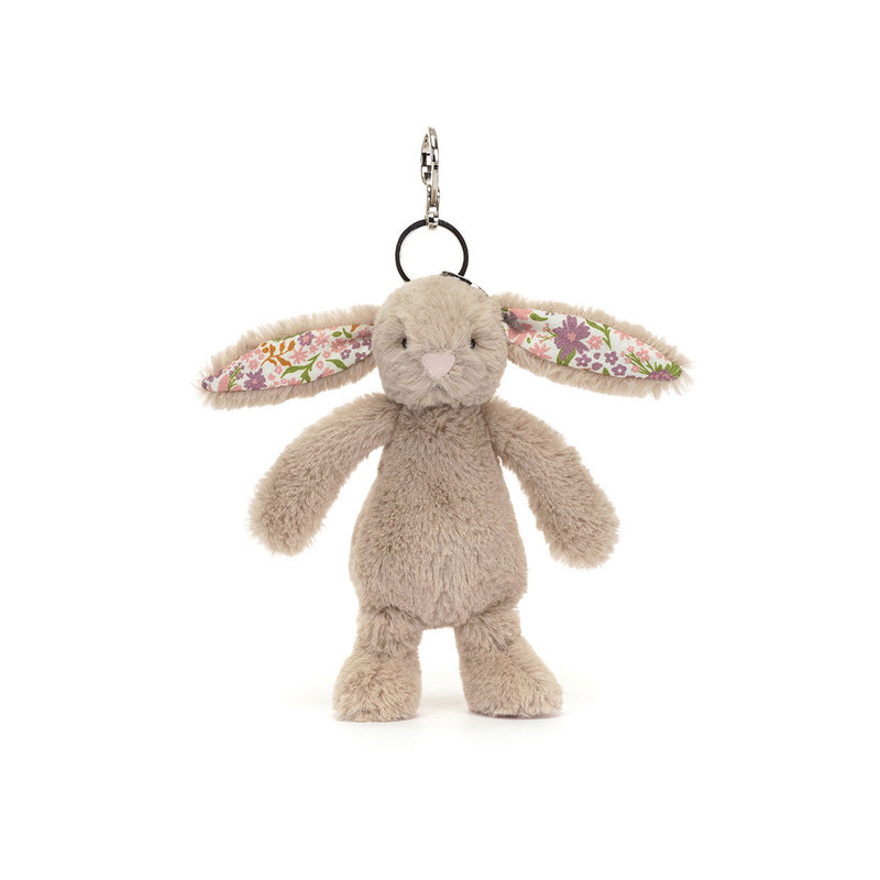 Blossom Beige Bunny "Petal" Bag Charm. BAS4BMBC. Peluche Jellycat. Los mejores productos en L'aura Bella tu tienda online
