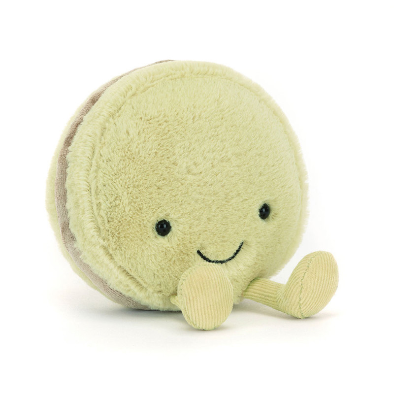 Amuseables Max Macaron verde Feliz. A4MACP. Peluche Jellycat. Los mejores productos en L'aura Bella, tu tienda online