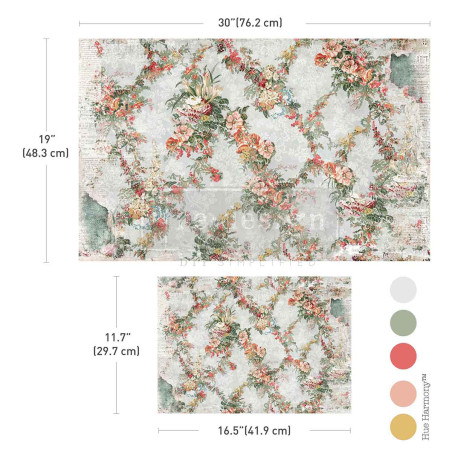 Jardin Fleuri. Set de 2 Decoupage Tissue Paper Redesign 676407. Los mejores productos en L'aura Bella tu tienda online