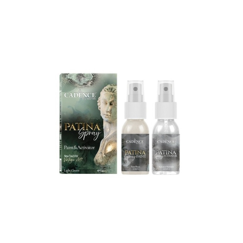 PATINA SPRAY 50+50ml - LIGHT GREEN. Cadence. 882635. Los mejores productos en L'aura Bella tu tienda online