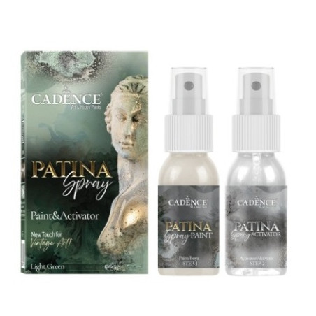 PATINA SPRAY 50+50ml - LIGHT GREEN. Cadence. 882635. Los mejores productos en L'aura Bella tu tienda online
