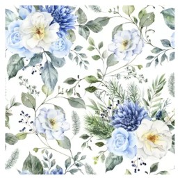 Servilleta para decoupage: Fondo de flores azules. 312206. Los mejores productos en L'aura Bella, tu tienda online