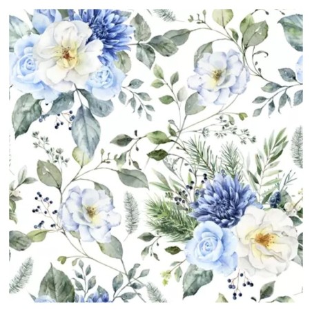 Servilleta para decoupage: Fondo de flores azules. 312206. Los mejores productos en L'aura Bella, tu tienda online