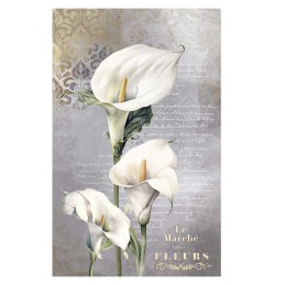 Papel de arroz Calas Lily IV. La vida en flores. PFY1274. Los mejores productos en L'aura Bella tu tienda online