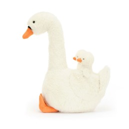 Featherful Swan, Cisne con 2 polluelos. FEA2S. Peluche Jellycat Los mejores productos en L'aura Bella, tu tienda online